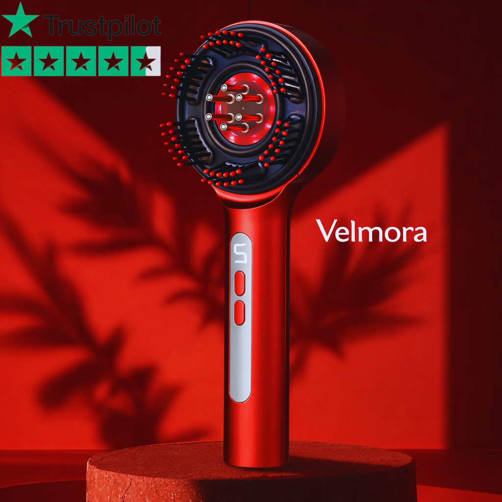 Velmora - Hårmassagerare med eterisk olja
